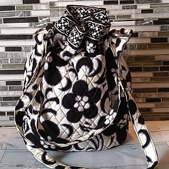 Vera Bradley black white stachel bag purse ? main image 4